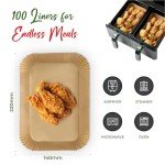 J.Zing 100 Pack Non-Stick Air Fryer Liners