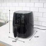 Elite Gourmet Digital Hot Air Fryer, 4 Quart