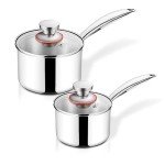 TeamFar Stainless Steel Tri-ply Saucepan Set