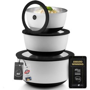 Stainless Steel Mixing Bowl Set with Lids