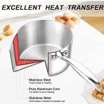 TeamFar Stainless Steel Tri-ply Saucepan Set