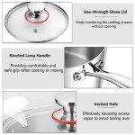 TeamFar Stainless Steel Tri-ply Saucepan Set