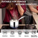 TeamFar Stainless Steel Tri-ply Saucepan Set