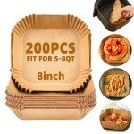 Disposable Air Fryer Liners, 200 Pcs Parchment Paper