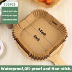 Disposable Air Fryer Liners, 200 Pcs Parchment Paper