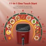 Fabuletta 6QT 11-in-1 Air Fryer - Red