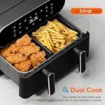 11-QT 8-in-1 XL Air Fryer with Basket Divider