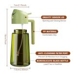 YARRAMATE Dark Glass Oil Sprayer for Cooking