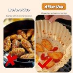 100 Pcs Round Air Fryer Paper Liners