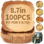 100 PCS Air Fryer Paper Liners - 8 Inch