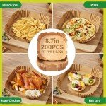 100 PCS Air Fryer Paper Liners - 8 Inch