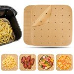Disposable Air Fryer Liners - 100 Parchment Sheets
