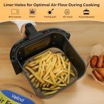 Disposable Air Fryer Liners - 100 Parchment Sheets