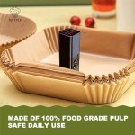 125PCS Square Air Fryer Parchment Paper Liners