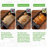 125PCS Rectangle Air Fryer Liners - Disposable Parchment