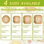 Square Air Fryer Paper Liners, 150PCS 10 Inch