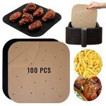 Unbleached Air Fryer Liners - 100 Pre-Cut Sheets
