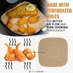 Unbleached Air Fryer Liners - 100 Pre-Cut Sheets