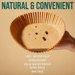 WAVELU Extra Strong Air Fryer Parchment Liners 100pcs