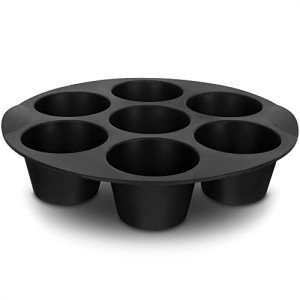 Silicone Cupcake Pan for Air Fryer - 7 Cups