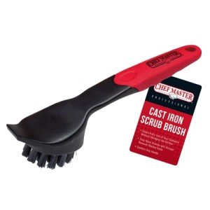 Chef Master Cast Iron Scrub Brush with Grip