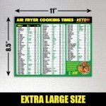 Keto Air Fryer Cooking Times Cheat Sheet Magnet