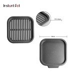 Instant Vortex Nonstick Grill Pan Set, Gray