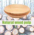 Round Disposable Air Fryer Paper Liners - 125 PCS