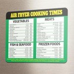 Air Fryer Cheat Sheet & Accessory Magnet Set