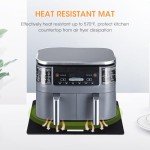 Aieve Heat Resistant Mat for Air Fryers - 2 Pack