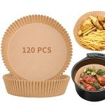 120 Pcs Non-Stick Air Fryer Paper Liners