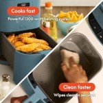 Bella 4Qt Slim Air Fryer with Nonstick Coating