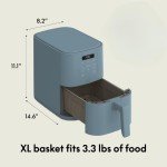 Bella 4Qt Slim Air Fryer with Nonstick Coating