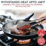 Silicone Heat Resistant Tongs Set – 3 Sizes