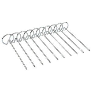 Leefasy 10 Pcs Stainless Steel Air Fryer Skewers