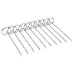 Leefasy 10 Pcs Stainless Steel Air Fryer Skewers