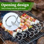 Leefasy 10 Pcs Stainless Steel Air Fryer Skewers