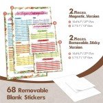 Air Fryer Cheat Sheet Set with Labels
