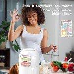 Air Fryer Cheat Sheet Set with Labels