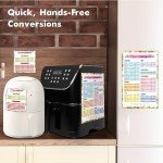 Air Fryer Cheat Sheet Set with Labels