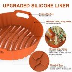 Silicone Air Fryer Liners 2 Pack - 7.7 Inch