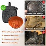 Silicone Air Fryer Liners 2 Pack - 7.7 Inch