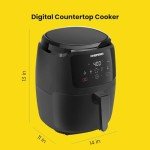 Chefman 5 Qt Digital Air Fryer - Easy Touch Controls