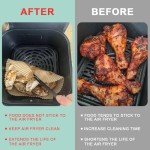 Disposable Air Fryer Liner Paper - 100 Packs