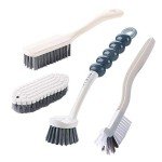 4-Piece Multi-Purpose Kitchen Cleaning Brush Set