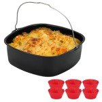 8-Inch Non-Stick Air Fryer Cake Pan Set