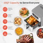 10 Quart Family Air Fryer with 6 Functions