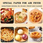 100PCS Non-stick Air Fryer Paper Liners