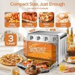 Geek Chef 16QT Air Fryer Toaster Oven