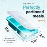 Aqua Silicone Freezer Molds - 2 Pack